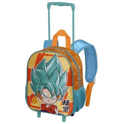 06879 Dragon Ball Super mały plecak na kółkach, wielokolorowy, 26 x 34 cm, pojemność 12,5 l, wielobarwny, Jeden rozmiar, Mały plecak na kółkach Super 06879 Dragon Ball Super mały plecak na kółkach, wielokolorowy, 26 x 34 cm, pojemność 12,5 l, wielobarwny, Jeden rozmiar, Mały plecak na kółkach Super