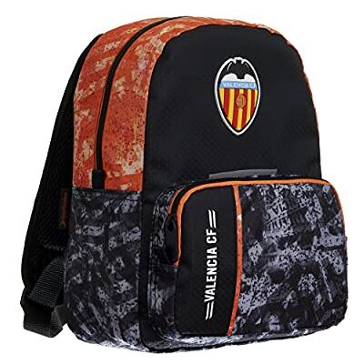 2 OFITURIA Valencia CF Plecak szkolny dla dzieci, dwukomorowy podwójny zamek błyskawiczny, wymiary 8 x x 14 cm, czarny, Czarny (Black), M, współczesny 2 OFITURIA Valencia CF Plecak szkolny dla dzieci, dwukomorowy podwójny zamek błyskawiczny, wymiary 8 x x 14 cm, czarny, Czarny (Black), M, współczesny