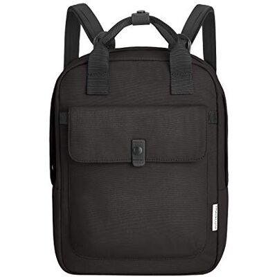 43553-500 Travelon Unisex Origin-Anti-Theft-Mały plecak Silvadur Traktowany Plecak, Czarny, rozmiar uniwersalny 43553-500 Travelon Unisex Origin-Anti-Theft-Mały plecak Silvadur Traktowany Plecak, Czarny, rozmiar uniwersalny