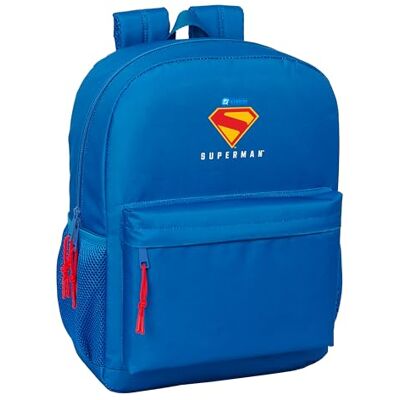 612504754 M754 Safta SUPERMAN Plecak szkolny, dostosowany do wózka, idealny dla dzieci w różnym wieku, wygodny i wszechstronny, jakość i wytrzymałość, 32 x 14 x 43 cm, Niebieski, M, Casual 612504754 M754 Safta SUPERMAN Plecak szkolny, dostosowany do wózka, idealny dla dzieci w różnym wieku, wygodny i wszechstronny, jakość i wytrzymałość, 32 x 14 x 43 cm, Niebieski, M, Casual