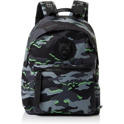PS0154 PLEIN SPORT Plecak Boston Nylon, Handbag Unisex, Ciemny Szary, Ciemny Szary PS0154 PLEIN SPORT Plecak Boston Nylon, Handbag Unisex, Ciemny Szary, Ciemny Szary