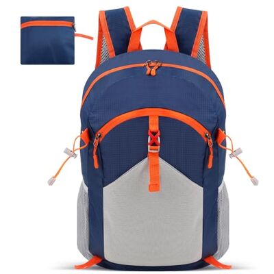 Folding backpack-dark blue Cozary Składany plecak turystyczny, 28 l ultralekki plecak podróżny mężczyźni kobiety, wodoodporny plecak do trekkingu, góry, sportu i wycieczek, Ciemnoniebieski, L Folding backpack-dark blue Cozary Składany plecak turystyczny, 28 l ultralekki plecak podróżny mężczyźni kobiety, wodoodporny plecak do trekkingu, góry, sportu i wycieczek, Ciemnoniebieski, L