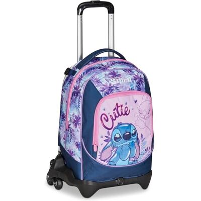 20H302401-305 Seven DISNEY LILO & STITCH 2CUTE, różowy niebieski, 3 w 1, potrójne zastosowanie, plecak z odpinanym wózkiem, kieszeń na butelkę plecak szkolny dla dziewcząt, Wielokolorowy, Taglia unica, Plecaki 20H302401-305 Seven DISNEY LILO & STITCH 2CUTE, różowy niebieski, 3 w 1, potrójne zastosowanie, plecak z odpinanym wózkiem, kieszeń na butelkę plecak szkolny dla dziewcząt, Wielokolorowy, Taglia unica, Plecaki