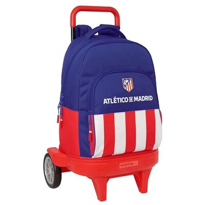 612558218 M218 Safta ATLETIC DE MADRID Duży plecak z kółkami, Compact Evolution, zdejmowany, idealny dla dzieci w różnym wieku, wygodny i wszechstronny, jakość i wytrzymałość, 33 x 22 x 45 cm, Czerwony/niebieski 612558218 M218 Safta ATLETIC DE MADRID Duży plecak z kółkami, Compact Evolution, zdejmowany, idealny dla dzieci w różnym wieku, wygodny i wszechstronny, jakość i wytrzymałość, 33 x 22 x 45 cm, Czerwony/niebieski