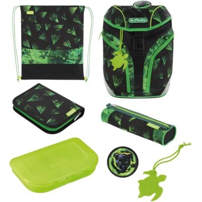 50046119 Plecak szkolny SoftLight Plus, Greenline Explorer, wypełniony, 1 sztuka, wielokolorowa, 38 x 28 x 23 cm, Casual 50046119 Plecak szkolny SoftLight Plus, Greenline Explorer, wypełniony, 1 sztuka, wielokolorowa, 38 x 28 x 23 cm, Casual