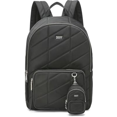 R34KEB11-BSV-1SZ DKNY R34keb11, plecak damski, czarny/srebrny, jeden rozmiar, Czarny/srebrny, 70AA R34KEB11-BSV-1SZ DKNY R34keb11, plecak damski, czarny/srebrny, jeden rozmiar, Czarny/srebrny, 70AA
