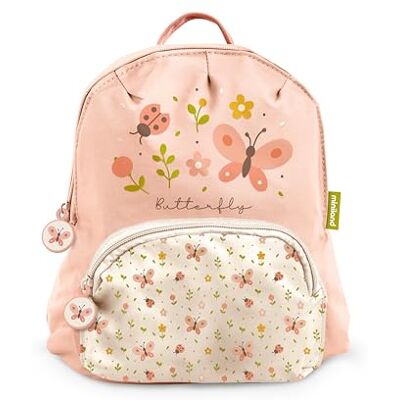 89710 Miniland Bagpack Butterfly Plecak dziecięcy do przedszkola Lekki i ergonomiczny Podwójna kieszeń Organizer Regulowane wyściełane uchwyty Zmywalny i spersonalizowany 89710 Miniland Bagpack Butterfly Plecak dziecięcy do przedszkola Lekki i ergonomiczny Podwójna kieszeń Organizer Regulowane wyściełane uchwyty Zmywalny i spersonalizowany
