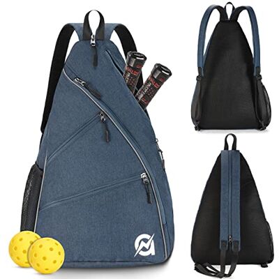 ANS-PK-1012NV A11N Torba do pickleball, dwustronna torba typu crossbody do przekształcenia w plecak, dla kobiet i mężczyzn, granatowy ANS-PK-1012NV A11N Torba do pickleball, dwustronna torba typu crossbody do przekształcenia w plecak, dla kobiet i mężczyzn, granatowy