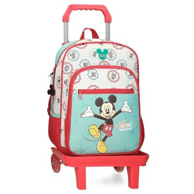29724T1 Joumma Bags, Disney Mickey Best Friends Together, plecak szkolny, plecak dziecięcy, wykonany z poliestru, z górnym uchwytem, szerokimi regulowanymi ramiączkami, różne kieszenie., Biały, Sac à dos 38 29724T1 Joumma Bags, Disney Mickey Best Friends Together, plecak szkolny, plecak dziecięcy, wykonany z poliestru, z górnym uchwytem, szerokimi regulowanymi ramiączkami, różne kieszenie., Biały, Sac à dos 38