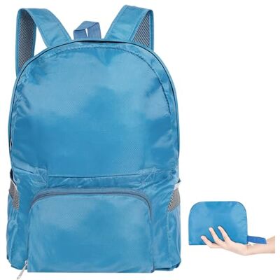 Folding backpack AIQInu Ultralekki składany plecak, wodoodporny plecak turystyczny unisex na świeżym powietrzu, do podróży i kempingu, codzienny spacer, jazda na rowerze Folding backpack AIQInu Ultralekki składany plecak, wodoodporny plecak turystyczny unisex na świeżym powietrzu, do podróży i kempingu, codzienny spacer, jazda na rowerze