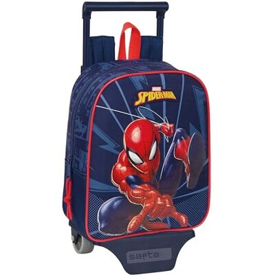 M280 612643280 SPIDERMAN Plecak do przedszkola z wózkiem Safta, idealny dla dzieci w różnym wieku, wygodny i wszechstronny, jakość i wytrzymałość, 22 x 10 x 27 cm M280 612643280 SPIDERMAN Plecak do przedszkola z wózkiem Safta, idealny dla dzieci w różnym wieku, wygodny i wszechstronny, jakość i wytrzymałość, 22 x 10 x 27 cm