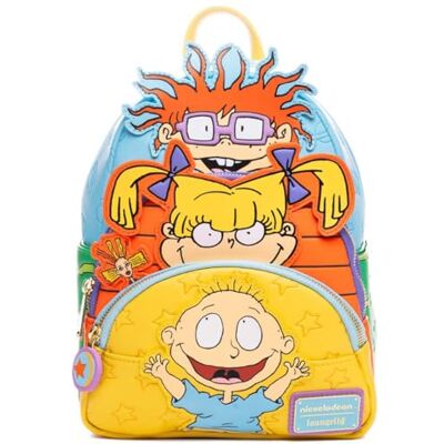 LF-NICBK0105 Loungefly Nickelodeon Rugrats Tommy, Chuckie i Angelica Triple Pocket damski plecak LF-NICBK0105 Loungefly Nickelodeon Rugrats Tommy, Chuckie i Angelica Triple Pocket damski plecak