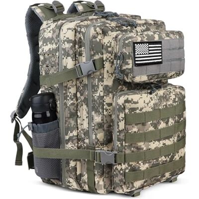 Zavothy Militr Plecak 45 l, męski, wodoszczelny, plecak kempingowy, plecak turystyczny, plecak outdoorowy, do podróży, szkoły, sportu, Bushcraft, moro, 45L US Zavothy Militr Plecak 45 l, męski, wodoszczelny, plecak kempingowy, plecak turystyczny, plecak outdoorowy, do podróży, szkoły, sportu, Bushcraft, moro, 45L US