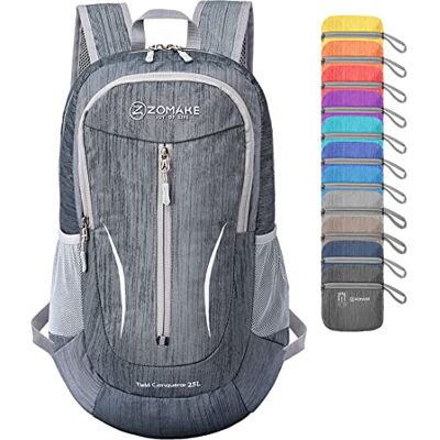 ZOMAKE TM0132A Zomake Ultralekki plecak, 25 l, składany plecak turystyczny, łatwy do pakowania, wodoodporny i mały plecak podróżny (czarny) ZOMAKE TM0132A Zomake Ultralekki plecak, 25 l, składany plecak turystyczny, łatwy do pakowania, wodoodporny i mały plecak podróżny (czarny)
