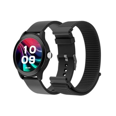 SPC Smartwatch Smartee Duo Vivo 2 z okrągłą tarczą AMOLED 3.3 cm, połączenia Bluetooth, 2 bransoletki, 100 sportów, IP68, 8 dni pracy baterii, sterowanie aplikacją, system Android/iOS, czarny SPC Smartwatch Smartee Duo Vivo 2 z okrągłą tarczą AMOLED 3.3 cm, połączenia Bluetooth, 2 bransoletki, 100 sportów, IP68, 8 dni pracy baterii, sterowanie aplikacją, system Android/iOS, czarny