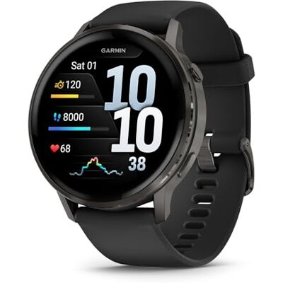 010-03014-00 Garmin Venu 4 Premium Smartwatch GPS 45mm, AMOLED, Latarka LED, Slate Black/Black 010-03014-00 Garmin Venu 4 Premium Smartwatch GPS 45mm, AMOLED, Latarka LED, Slate Black/Black