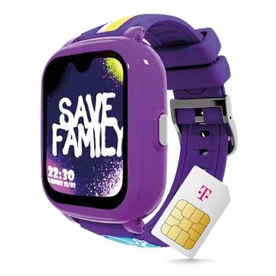 SaveFamily Iconic Plus 2.0 smartwatch dla dzieci, GPS i funkcja telefonu, ochrona danych i aplikacja dla rodziców, długi czas pracy baterii, SOS, wodoszczelny, voucher Amazon po rejestracji (graffiti) SaveFamily Iconic Plus 2.0 smartwatch dla dzieci, GPS i funkcja telefonu, ochrona danych i aplikacja dla rodziców, długi czas pracy baterii, SOS, wodoszczelny, voucher Amazon po rejestracji (graffiti)