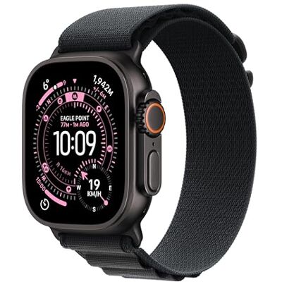 Apple Watch Ultra 3 GPS + Cellular 49 mm, najwyższej klasy zegarek do biegania i innych sportów z wytrzymałą kopertą z tytanu kolor czarny + Alpine Loop kolor czarny M Apple Watch Ultra 3 GPS + Cellular 49 mm, najwyższej klasy zegarek do biegania i innych sportów z wytrzymałą kopertą z tytanu kolor czarny + Alpine Loop kolor czarny M