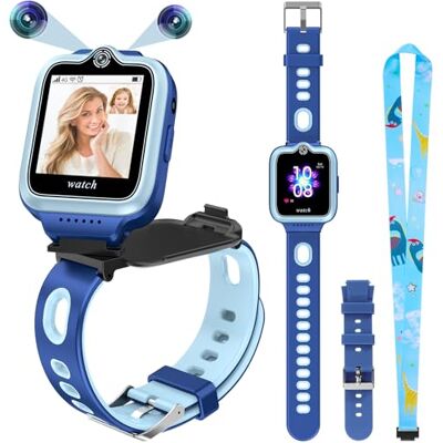 ele ELEOPTION 4G GPS dziecięcy smartwatch z telefonem, wodoszczelny, Smart Watch dla chłopców i dziewczynek, 2-drożne połączenia, rozmowy głosowe i wideo, aparat, SOS, odtwarzacz muzyczny i wideo, ele ELEOPTION 4G GPS dziecięcy smartwatch z telefonem, wodoszczelny, Smart Watch dla chłopców i dziewczynek, 2-drożne połączenia, rozmowy głosowe i wideo, aparat, SOS, odtwarzacz muzyczny i wideo,