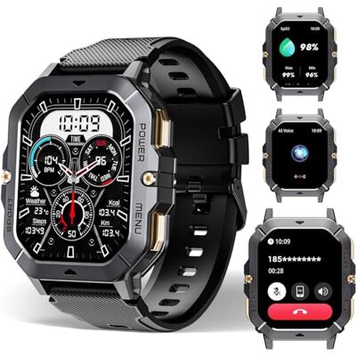 OUKITEL BT101 OBA męski zegarek sportowy 2,02 cala, 100 trybów sportowych, wodoodporny 5 ATM, 410 mAh, powiadomienia, pulsometr, krokomierz, śledzenie aktywności, mikrofon, czarny, Media OUKITEL BT101 OBA męski zegarek sportowy 2,02 cala, 100 trybów sportowych, wodoodporny 5 ATM, 410 mAh, powiadomienia, pulsometr, krokomierz, śledzenie aktywności, mikrofon, czarny, Media