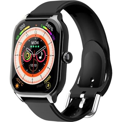 Męski smartwatch, połączenia Bluetooth, monitor tętna i snu, ekran HD 2,01 cala, czarny, Android/iOS, wielojęzyczny Męski smartwatch, połączenia Bluetooth, monitor tętna i snu, ekran HD 2,01 cala, czarny, Android/iOS, wielojęzyczny