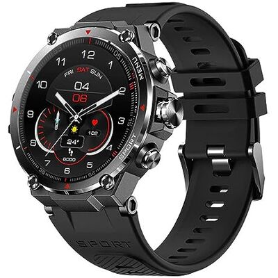 GPS 2 Knauermann (2023) czarny sportowy zegarek smartwatch – wyświetlacz AMOLED – puls, tlen we krwi, odbiór GPS/Galileo – BT Bluetooth – silikonowy pasek, czarny, 14-26, czarny, normalny, Nowoczesny GPS 2 Knauermann (2023) czarny sportowy zegarek smartwatch – wyświetlacz AMOLED – puls, tlen we krwi, odbiór GPS/Galileo – BT Bluetooth – silikonowy pasek, czarny, 14-26, czarny, normalny, Nowoczesny