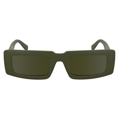 CKJ25608S Calvin Klein Jeans Unisex Adult Sunglasses Khaki with Solid Brown Lens CKJ25608S Calvin Klein Jeans Unisex Adult Sunglasses Khaki with Solid Brown Lens