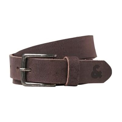 12227162 JACK & JONES Jacian Leather Belt pasek skórzany Mężczyźni, brązowy kamień, 80 12227162 JACK & JONES Jacian Leather Belt pasek skórzany Mężczyźni, brązowy kamień, 80