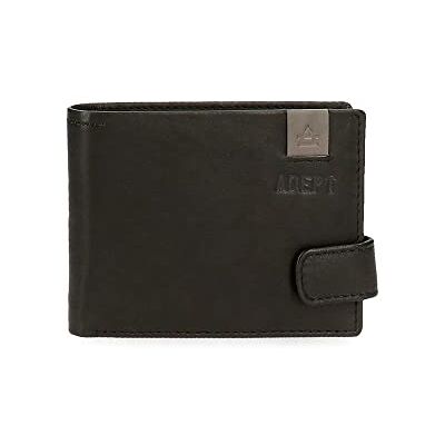 8113321 Adept MAX Poziomy portfel z zapięciem na kliknięcie czarny 11x8,5x1 cm Skóra, Czarny, Poziomy portfel z zamknięciem kliknięcia 8113321 Adept MAX Poziomy portfel z zapięciem na kliknięcie czarny 11x8,5x1 cm Skóra, Czarny, Poziomy portfel z zamknięciem kliknięcia