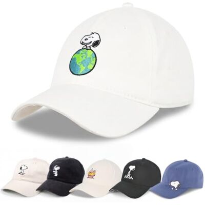 PNMH0036AZ-100 Concept One Uniseks 'Peanuts Snoopy' czapka z daszkiem 'It's Good to Be Green Ear' z zakrzywionym rondem, biała, jeden rozmiar PNMH0036AZ-100 Concept One Uniseks 'Peanuts Snoopy' czapka z daszkiem 'It's Good to Be Green Ear' z zakrzywionym rondem, biała, jeden rozmiar