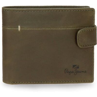 7843334 Pepe Jeans Staple Portfel poziomy z zapięciem na kliknięcie Zielony 11x8,5x1 cm Skóra by Joumma Bags, Zielony, Talla única, Portfel poziomy z zapięciem na klik 7843334 Pepe Jeans Staple Portfel poziomy z zapięciem na kliknięcie Zielony 11x8,5x1 cm Skóra by Joumma Bags, Zielony, Talla única, Portfel poziomy z zapięciem na klik