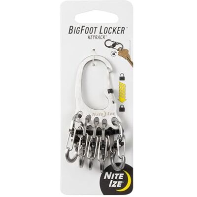 KLKBF-11-R6 Nite Ize Big Foot Locker Keyrack, stal KLKBF-11-R6 Nite Ize Big Foot Locker Keyrack, stal
