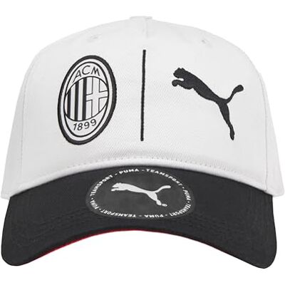4099683449363 AC Milan Fan BB, uniseks czapka z daszkiem dla dorosłych, szary pióro Puma Black, , Pióro szare Puma czarne 4099683449363 AC Milan Fan BB, uniseks czapka z daszkiem dla dorosłych, szary pióro Puma Black, , Pióro szare Puma czarne