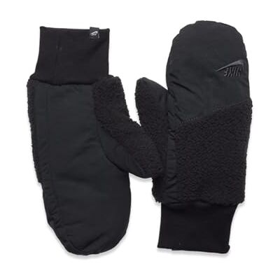 N.100.4359.081.ML Nike W Mitten Sherpa damskie rękawiczki w kolorze czarny/czarny/dk Smoke Grey/dk Smoke Grey, rozmiar: M/L, N.100.4359.081.ML Nike W Mitten Sherpa damskie rękawiczki w kolorze czarny/czarny/dk Smoke Grey/dk Smoke Grey, rozmiar: M/L,