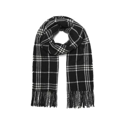 10341843-4946937 VERO MODA Vmella Woven Scarf Noos, czarny, jeden rozmiar 10341843-4946937 VERO MODA Vmella Woven Scarf Noos, czarny, jeden rozmiar