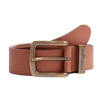 W0080US6K-6K Wrangler Mężczyźni Metal Loop Brown Pasek, Brązowy (Cognac 6K), 105 W0080US6K-6K Wrangler Mężczyźni Metal Loop Brown Pasek, Brązowy (Cognac 6K), 105