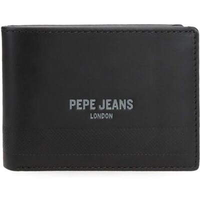 7133141 Pepe Jeans Głęboki poziomy portfel z portmonetką czarny 11x8x1 cm Skóra by Joumma Bags, Czarny (Black), Talla única, Poziomy portfel z portfelem 7133141 Pepe Jeans Głęboki poziomy portfel z portmonetką czarny 11x8x1 cm Skóra by Joumma Bags, Czarny (Black), Talla única, Poziomy portfel z portfelem