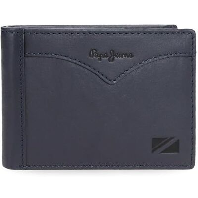 7123143 Pepe Jeans Jacket Poziomy portfel z portmonetką niebieski 11x8x1 cm Skóra by Joumma Bags, Niebieski, Talla única, Poziomy portfel z portfelem 7123143 Pepe Jeans Jacket Poziomy portfel z portmonetką niebieski 11x8x1 cm Skóra by Joumma Bags, Niebieski, Talla única, Poziomy portfel z portfelem
