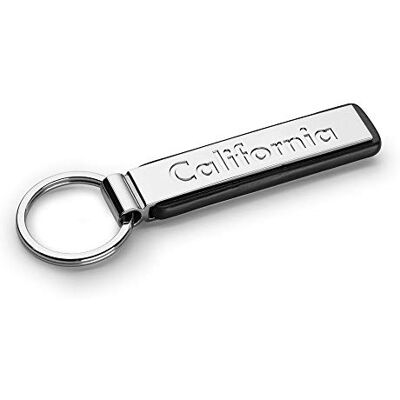 Volkswagen 00087010ABYPN breloczek do kluczy California napis Keyring metalowy wisiorek, srebrny Volkswagen 00087010ABYPN breloczek do kluczy California napis Keyring metalowy wisiorek, srebrny