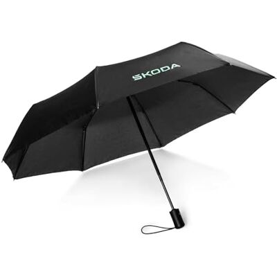 Skoda 6U0087602 Parasol kieszonkowy, parasol parasolowy, czarny, czarny, Einheitsgröße, Klasyczny Skoda 6U0087602 Parasol kieszonkowy, parasol parasolowy, czarny, czarny, Einheitsgröße, Klasyczny