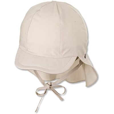 1511410 Sterntaler Unisex dziecięca czapka z daszkiem z ochroną karku, czapka dziecięca, beżowa, normalna, beżowy, 49 1511410 Sterntaler Unisex dziecięca czapka z daszkiem z ochroną karku, czapka dziecięca, beżowa, normalna, beżowy, 49