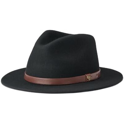10763-BLACK BRIXTON Fedora 00136 nóż do nakrycia głowy, uniseks 10763-BLACK BRIXTON Fedora 00136 nóż do nakrycia głowy, uniseks