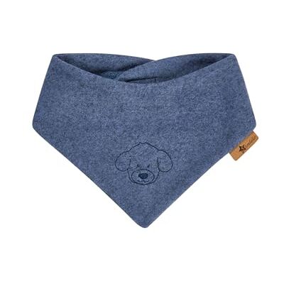 4102501 Sterntaler Unisex chusta na szyję dla niemowląt, zimowy szal, niebieski Mel, normalny, Niebieski Mel., jeden rozmiar 4102501 Sterntaler Unisex chusta na szyję dla niemowląt, zimowy szal, niebieski Mel, normalny, Niebieski Mel., jeden rozmiar