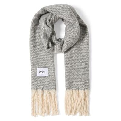 B572983 CECIL Przytulny szal Concrete Grey Melange A B572983 CECIL Przytulny szal Concrete Grey Melange A