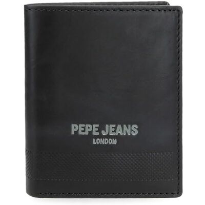 7131141 Pepe Jeans Głęboki pionowy portfel z portmonetką, jeden rozmiar, czarny, Taille unique, Portfel pionowy z portfelem 7131141 Pepe Jeans Głęboki pionowy portfel z portmonetką, jeden rozmiar, czarny, Taille unique, Portfel pionowy z portfelem