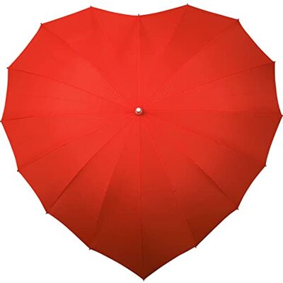 105067 Falcone Parapluie droit toile en forme de coeur różowy parasol z patką, 80 cm, czerwony (rauge) 105067 Falcone Parapluie droit toile en forme de coeur różowy parasol z patką, 80 cm, czerwony (rauge)