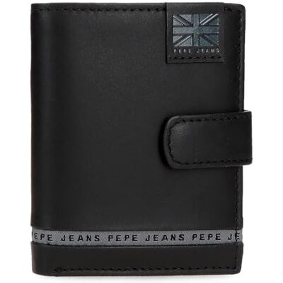 7181241 Pepe Jeans Pionowy portfel z uchwytem na karty i zapięciem zatrzaskowym Czarny 8,5x10,5x1 cm Skóra by Joumma Bags, Czarny (Black), Talla única, Pionowy portfel z uchwytem na karty i zapięciem na 7181241 Pepe Jeans Pionowy portfel z uchwytem na karty i zapięciem zatrzaskowym Czarny 8,5x10,5x1 cm Skóra by Joumma Bags, Czarny (Black), Talla única, Pionowy portfel z uchwytem na karty i zapięciem na