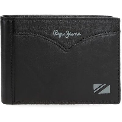 7127141 Pepe Jeans Kurtka Poziomy portfel z portmonetką czarny 11,5x8x1 cm Skóra by Joumma Bags, Czarny (Black), Talla única, Poziomy portfel z portfelem 7127141 Pepe Jeans Kurtka Poziomy portfel z portmonetką czarny 11,5x8x1 cm Skóra by Joumma Bags, Czarny (Black), Talla única, Poziomy portfel z portfelem