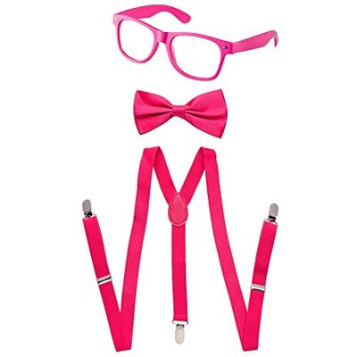 Kids Neon Suspender, Bow-tie Accessory Ubierz America Męska Neon pończoch, muszka Accessory Kids Neon Suspender, Bow-tie Accessory Ubierz America Męska Neon pończoch, muszka Accessory