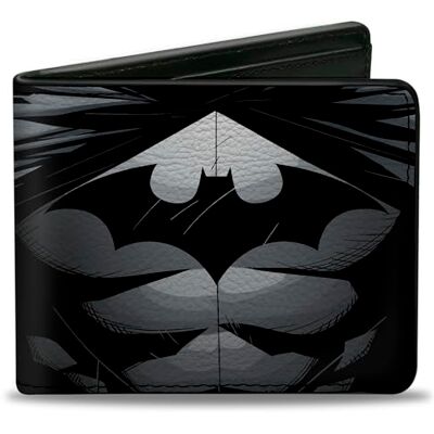 PUW-BMBH-0-4.0" x 3.5" Klamra w dół męski dwustronny portfel Batman dwustronny, wielobarwny, Jeden rozmiar PUW-BMBH-0-4.0" x 3.5" Klamra w dół męski dwustronny portfel Batman dwustronny, wielobarwny, Jeden rozmiar